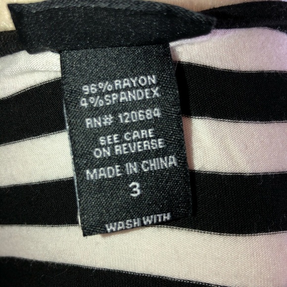 Torrid Size 3 Striped Flutter Front Layered Tank - Picture 6 of 7